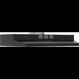 FIREGAS Black Range Hood 30 inch Under Cabinet, Ducted/Ductless Convertible Hood